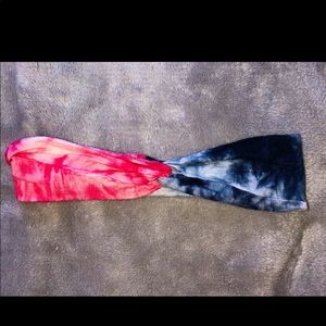 festive red white and blue head wrap